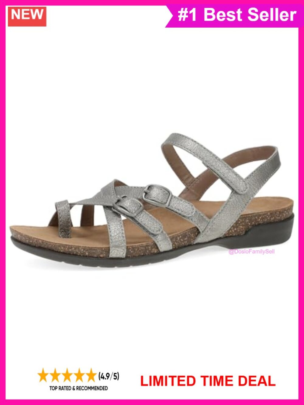 Women's Roslyn Leather Sandal Casual Platform Slingback Comfort